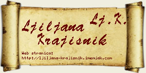 Ljiljana Krajišnik vizit kartica